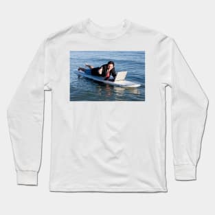 The Art of Stock-like photos 2 - Surfing businessman Long Sleeve T-Shirt